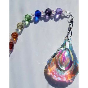 Handmade Chakra Crystal  prism 63AB suncatcher